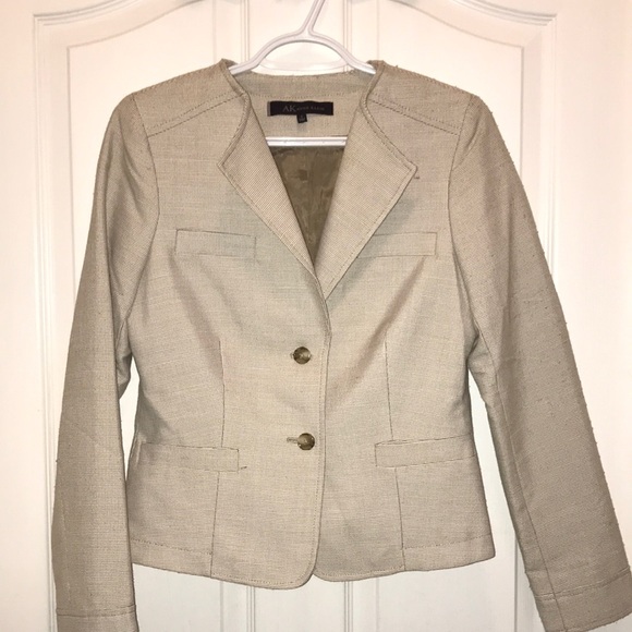 🧵 Anne Klein Beige Blazer - Picture 1 of 4